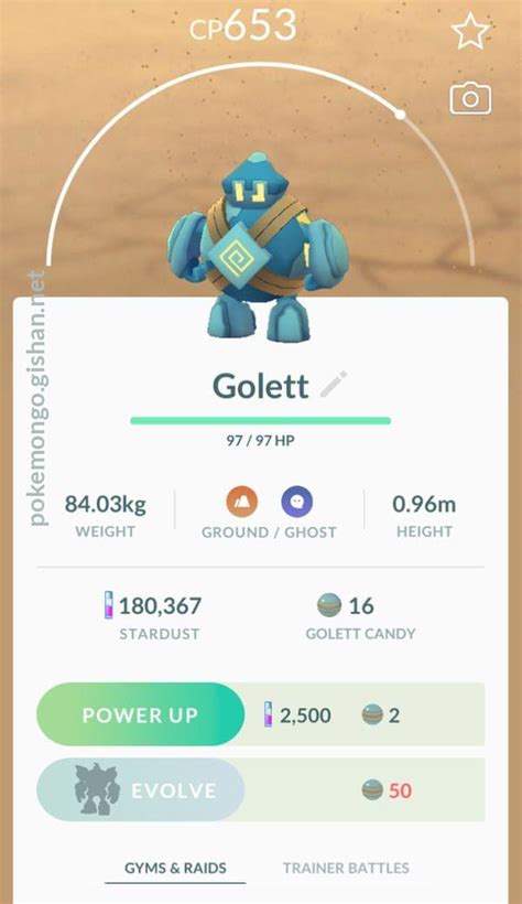 golett evolution pokemon go|Golett Pokédex: stats, moves, evolution & locations.